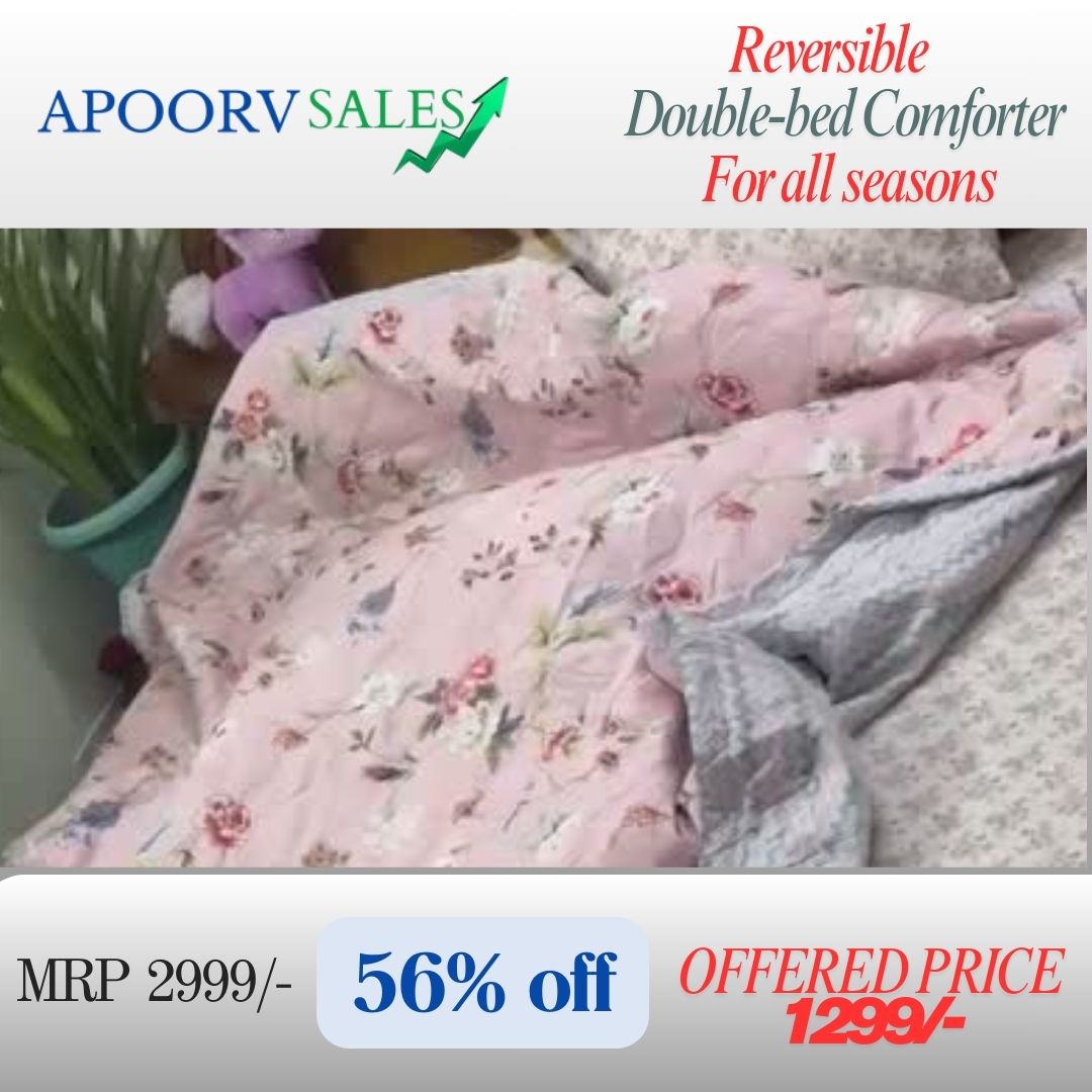 CUDDLE Double Bed β Ultrasonic Reversible Double Bed AC Comforter