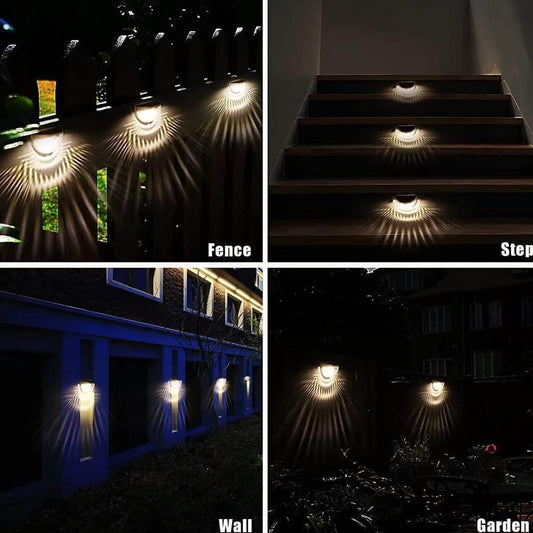 Wireless Solar Deck Lights Outdoor Pack of 4 ( Delivered in 3 to 5 Days Guaranteed ✅ )