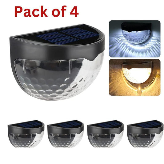 Wireless Solar Deck Lights Outdoor Pack of 4 ( Delivered in 3 to 5 Days Guaranteed ✅ )