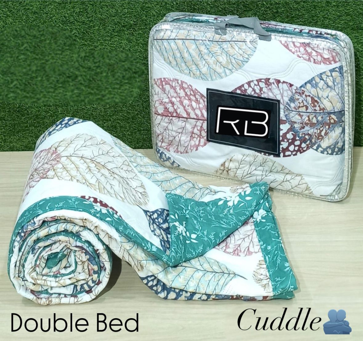 CUDDLE Double Bed β Ultrasonic Reversible Comforter Set