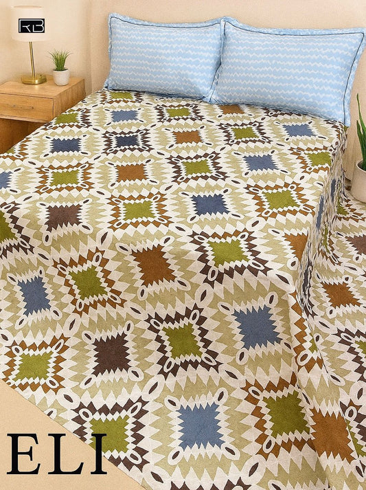 ELI Premium Bedsheet Set – Bold Patterns, Supreme Comfort