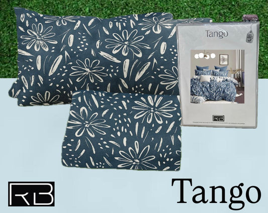Tango Floral Cotton Bedsheet Set with Full Pillow Covers – Soft, Elegant, and Floral