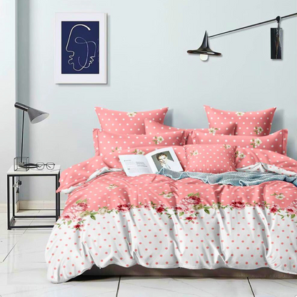 Tango Chevron Bedsheet Set | King Size 90x100 | 100% Cotton | 1 Bedsheet + 2 Pillow Covers | Soft, Durable & Modern Design