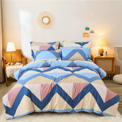 Bring a serene and refreshing ambiance to your bedroom with the Tango Floral Bedsheet Set