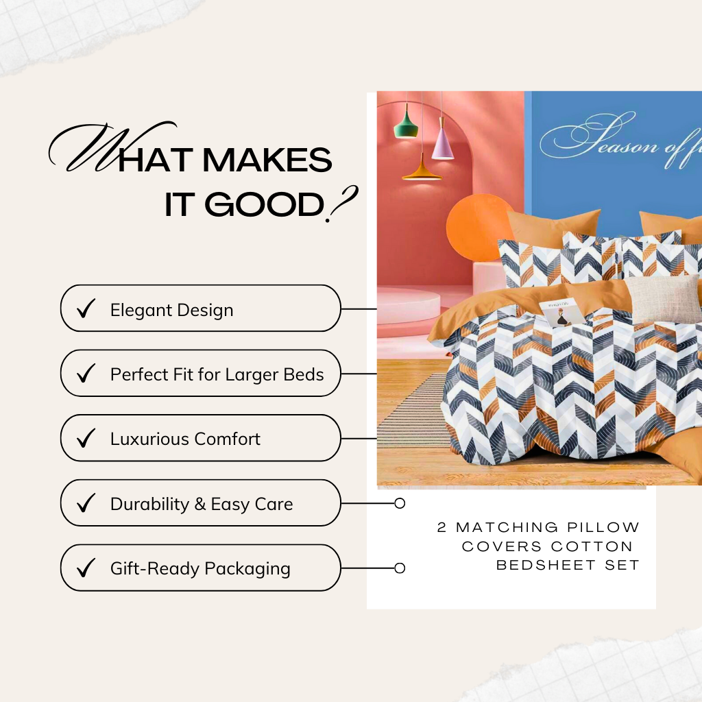 Tango Grey Floral and Lemon Bedsheet Set – A Fresh, Vibrant Touch for Your Bedroom