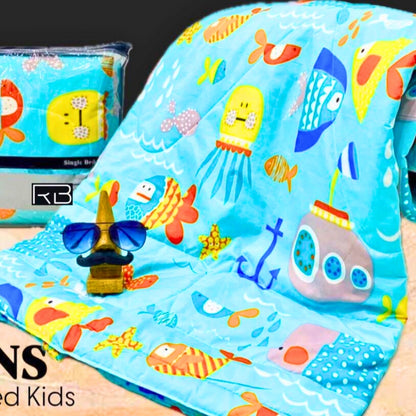Teens Single Bed Kids Comforter - Dive Into Dreamland!