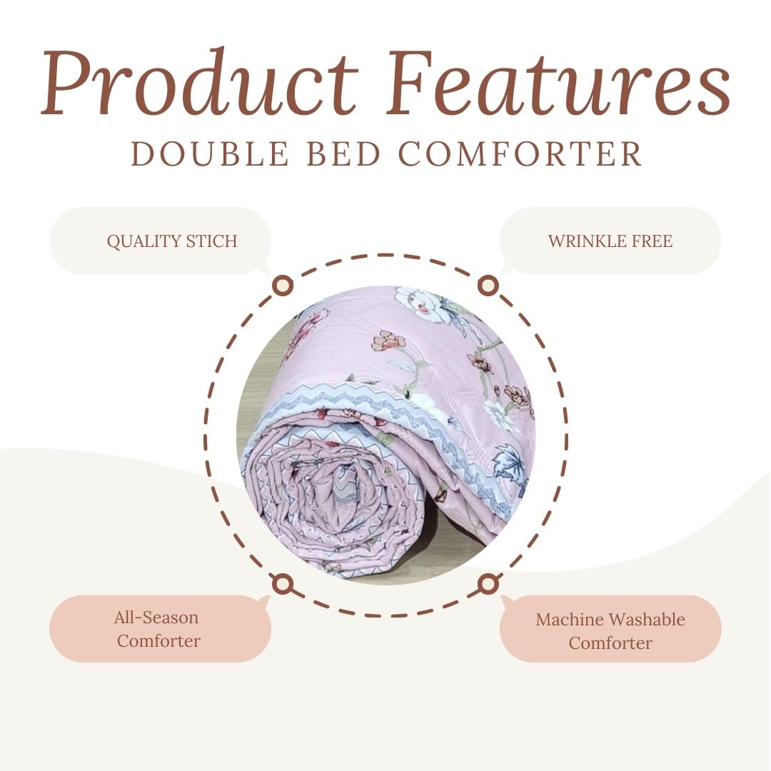 CUDDLE Double Bed – Ultrasonic Reversible Double Bed AC Comforter