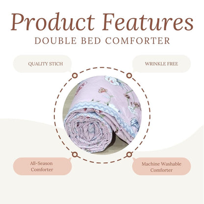 CUDDLE Double Bed – Ultrasonic Reversible Double Bed AC Comforter
