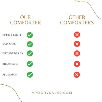 CUDDLE Double Bed – Ultrasonic Reversible Double Bed AC Comforter