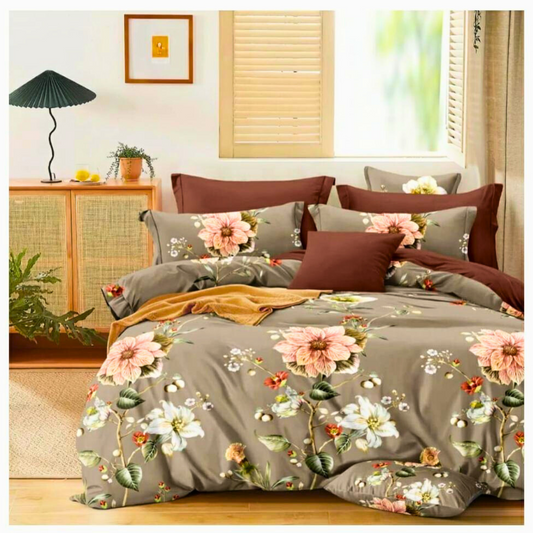Tango Floral Elegance Bedsheet Set – Timeless Beauty and Comfort