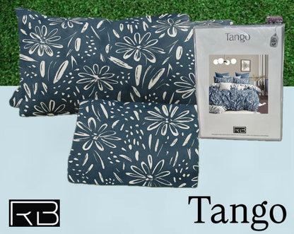 Tango Floral Cotton Bedsheet Set with Full Pillow Covers – Soft, Elegant, and Floral