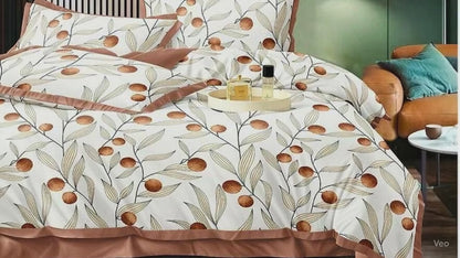 Bring a serene and refreshing ambiance to your bedroom with the Tango Floral Bedsheet Set