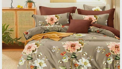 Tango Floral Elegance Bedsheet Set – Timeless Beauty and Comfort